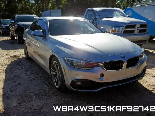 WBA4W3C51KAF92742 2019 BMW 4 Series, 430I