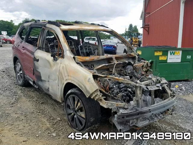 4S4WMAPD1K3489180 2019 Subaru Ascent, Limited