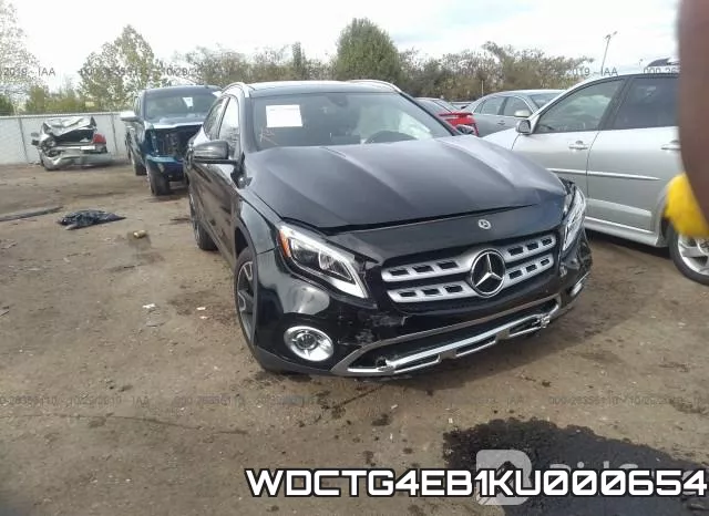 WDCTG4EB1KU000654 2019 Mercedes-Benz GLA-Class,  250