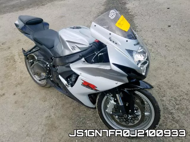 JS1GN7FA0J2100933 2018 Suzuki GSX-R600