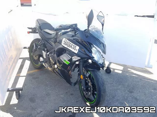 JKAEXEJ10KDA03592 2019 Kawasaki EX650, J