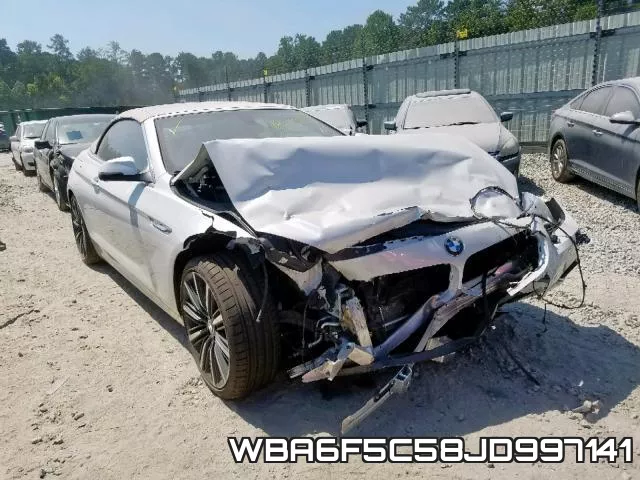 WBA6F5C58JD997141 2018 BMW 6 Series, 650 I