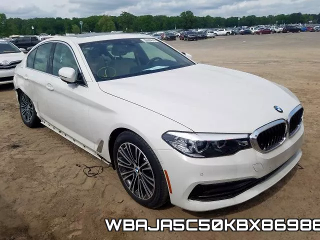 WBAJA5C50KBX86988 2019 BMW 5 Series, 530 I