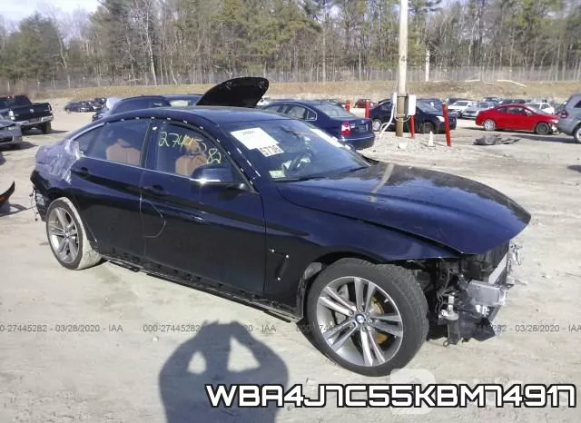 WBA4J7C55KBM74917 2019 BMW 4 Series, 440XI Gran Coupe