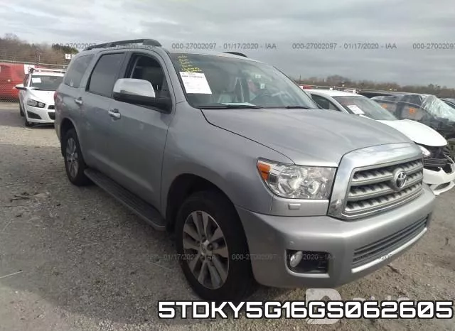 5TDKY5G16GS062605 2016 Toyota Sequoia, Limited