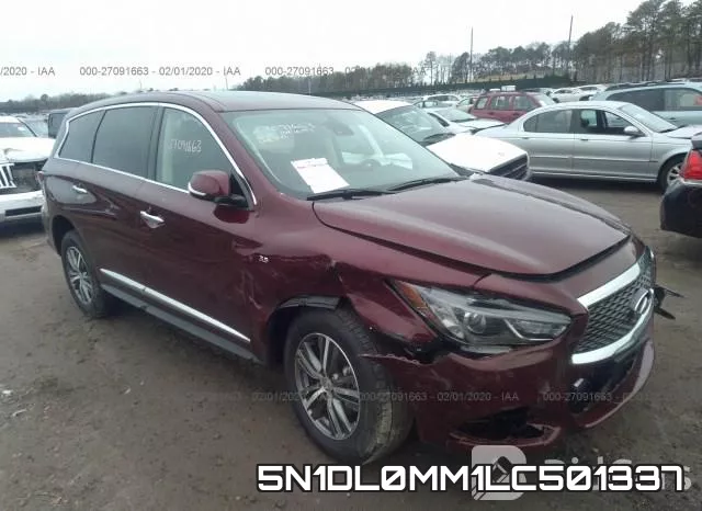 5N1DL0MM1LC501337 2020 Infiniti QX60, Luxe/Pure