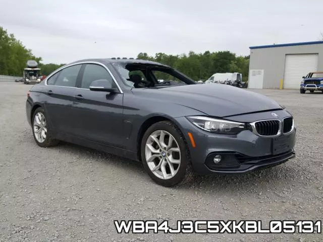 WBA4J3C5XKBL05131 2019 BMW 4 Series, 430XI Gran Coupe