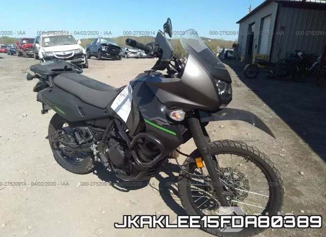 JKAKLEE15FDA80389 2015 Kawasaki KL650, E