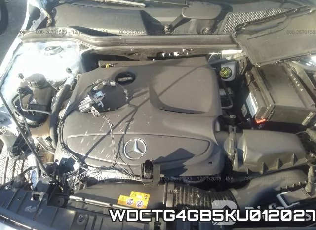 WDCTG4GB5KU012027 2019 Mercedes-Benz GLA-Class,  250 4Matic