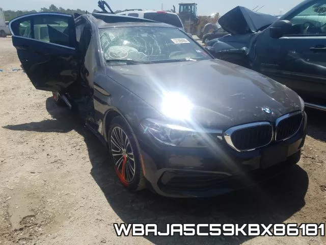 WBAJA5C59KBX86181 2019 BMW 5 Series, 530 I
