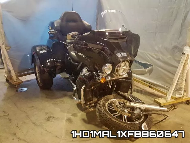 1HD1MAL1XFB860647 2015 Harley-Davidson FLHTCUTG, Tri Glide Ultra