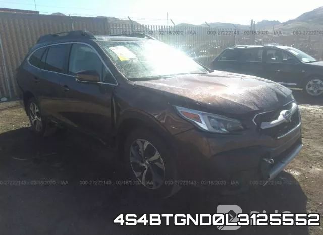4S4BTGND0L3125552 2020 Subaru Outback, Limited Xt