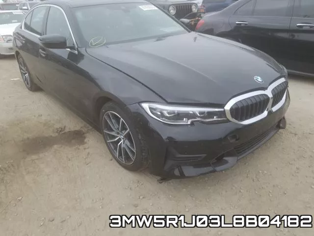 3MW5R1J03L8B04182 2020 BMW 3 Series, 330I