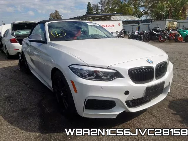WBA2N1C56JVC28158 2018 BMW 2 Series, M240I
