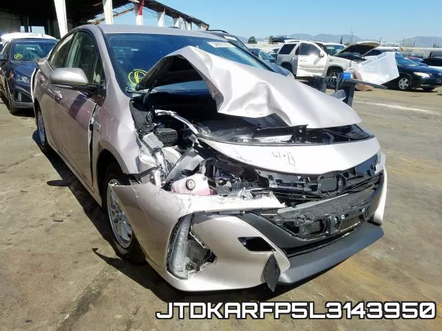 JTDKARFP5L3143950 2020 Toyota Prius, LE