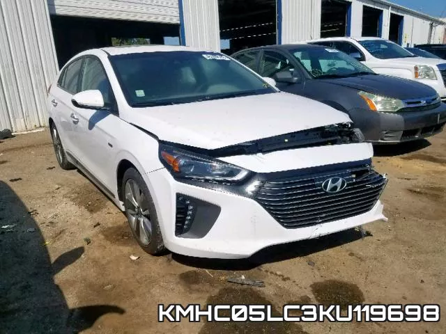KMHC05LC3KU119698 2019 Hyundai Ioniq, Limited