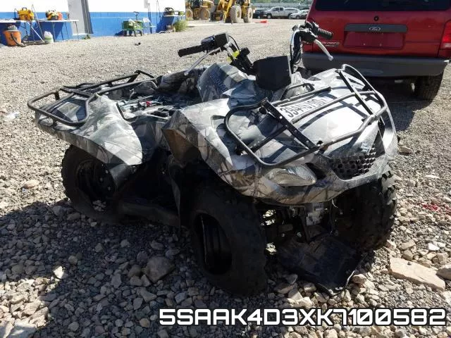 5SAAK4D3XK7100582 2019 Suzuki LT-A400, F