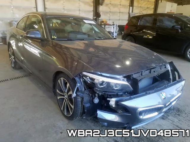 WBA2J3C51JVD48571 2018 BMW 2 Series, 230XI