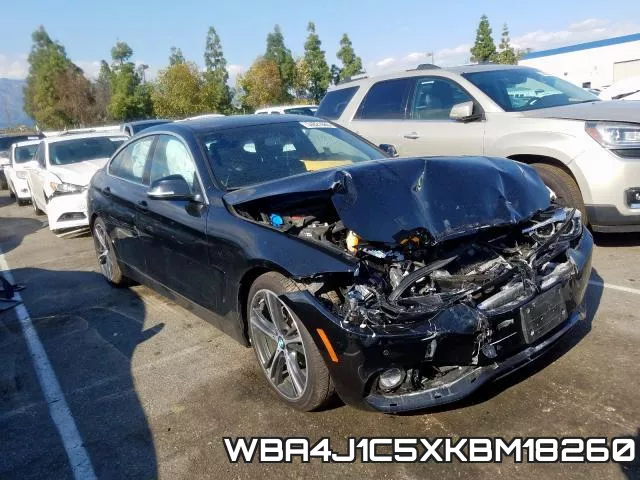 WBA4J1C5XKBM18260 2019 BMW 4 Series, 430I Gran Coupe