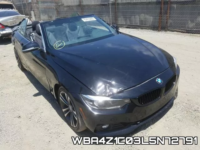 WBA4Z1C03L5N72791 2020 BMW 4 Series, 430I