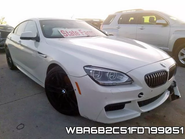 WBA6B2C51FD799051 2015 BMW 6 Series, 650 I Gran Coupe