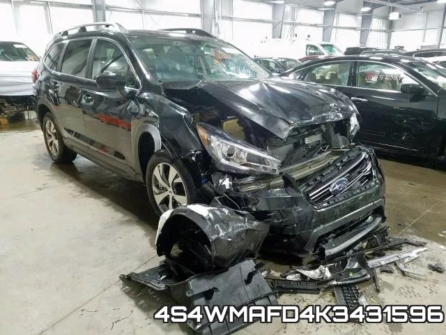 4S4WMAFD4K3431596 2019 Subaru Ascent, Premium