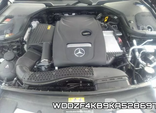 WDDZF4KB9KA528697 2019 Mercedes-Benz E-Class,  300 4Matic