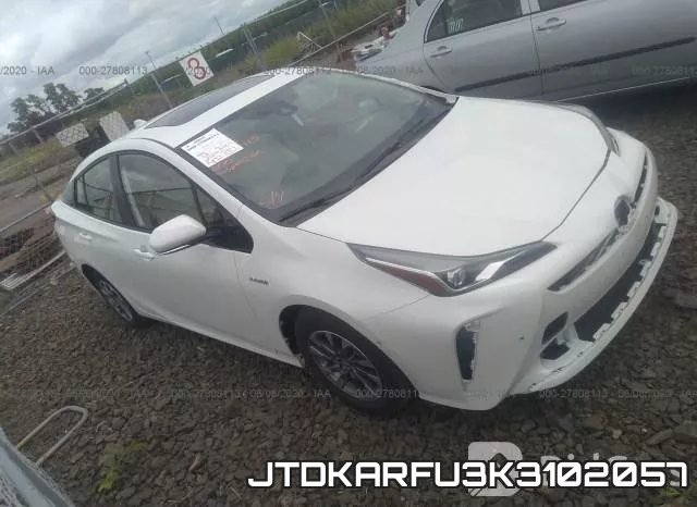 JTDKARFU3K3102057 2019 Toyota Prius