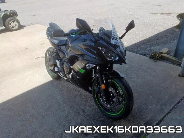 JKAEXEK16KDA33663 2019 Kawasaki EX650, F