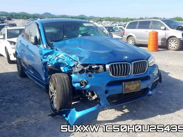 5UXXW7C50H0U25435 2017 BMW X4, Xdrivem40I
