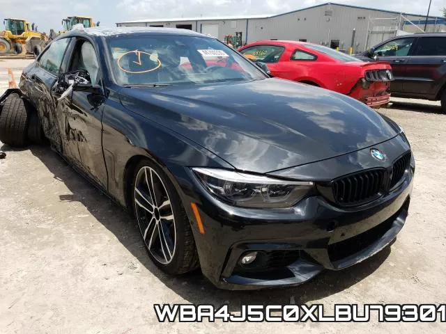 WBA4J5C0XLBU79301 2020 BMW 4 Series, 440I Gran Coupe