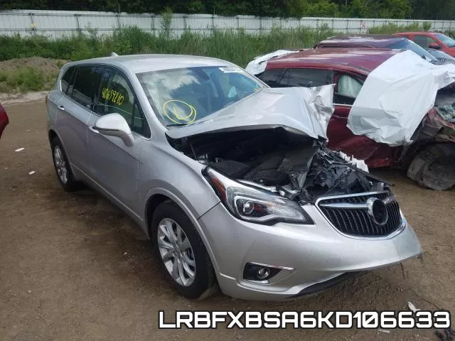 LRBFXBSA6KD106633 2019 Buick Envision, Preferred