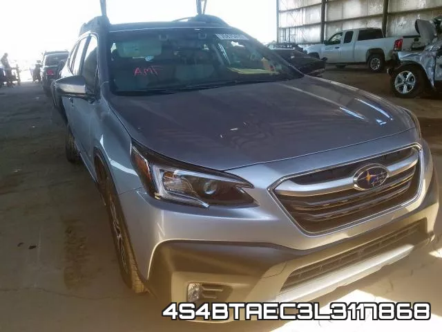 4S4BTAEC3L3117868 2020 Subaru Outback, Premium