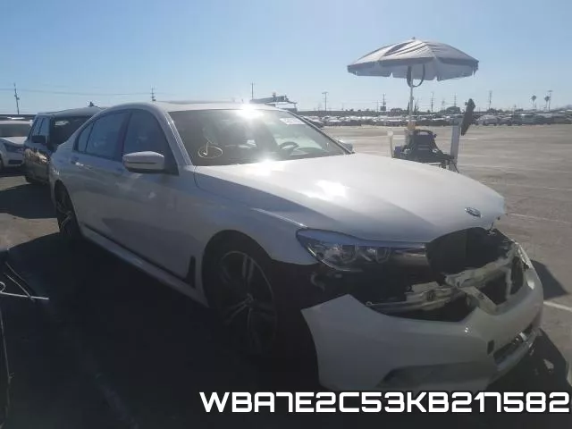 WBA7E2C53KB217582 2019 BMW 7 Series, 740 I