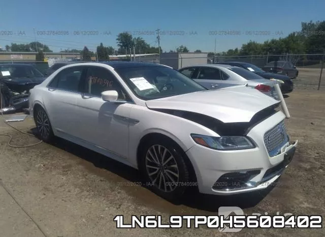 1LN6L9TP0H5608402 2017 Lincoln Continental, Select
