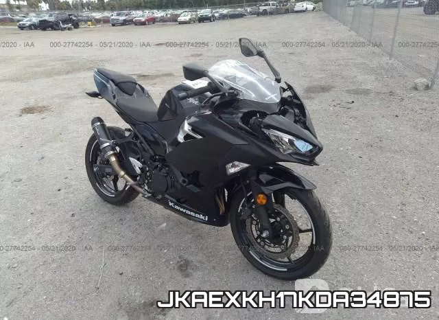 JKAEXKH17KDA34875 2019 Kawasaki EX400