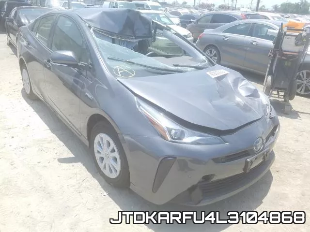JTDKARFU4L3104868 2020 Toyota Prius, L
