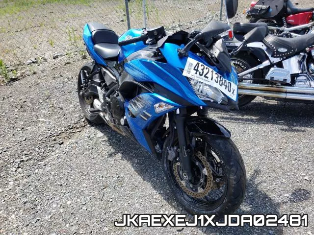 JKAEXEJ1XJDA02481 2018 Kawasaki EX650, J