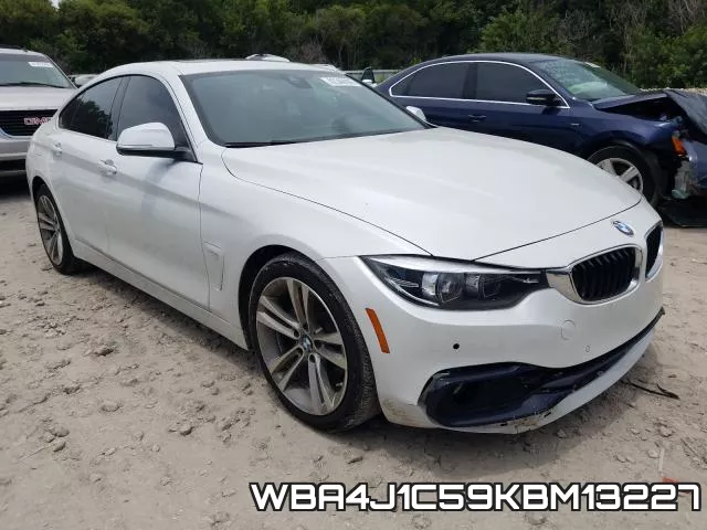 WBA4J1C59KBM13227 2019 BMW 4 Series, 430I Gran Coupe