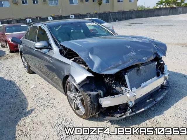 WDDZF4JB9KA510363 2019 Mercedes-Benz E-Class,  300