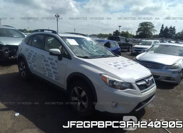 JF2GPBPC3FH240905 2015 Subaru XV, Crosstrek Hybrid 2.0I Hybrid Touring