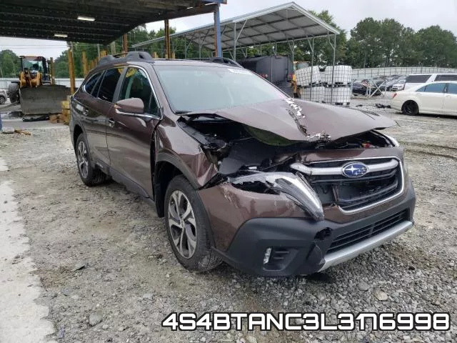 4S4BTANC3L3176998 2020 Subaru Outback, Limited