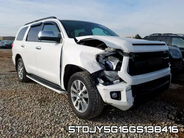 5TDJY5G16GS138416 2016 Toyota Sequoia, Limited