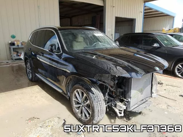 5UXTR7C53KLF37368 2019 BMW X3, Sdrive30I