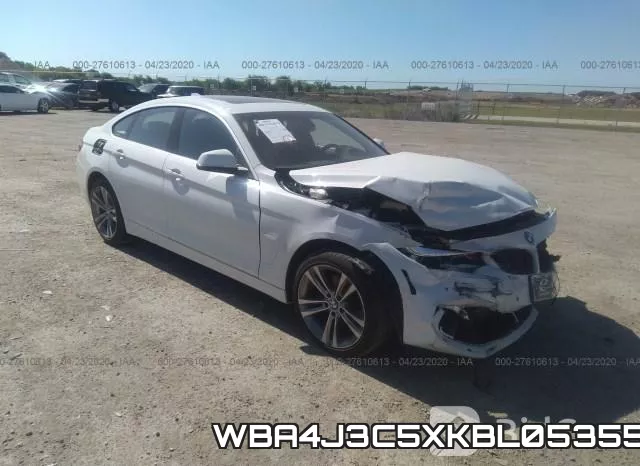 WBA4J3C5XKBL05355 2019 BMW 4 Series, 430I Xdrive