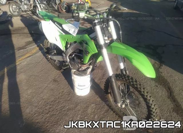 JKBKXTAC1KA022624 2019 Kawasaki KX252, A