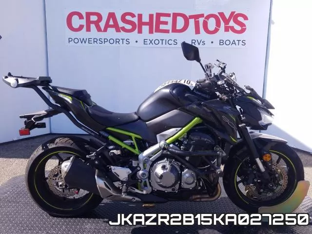 JKAZR2B15KA027250 2019 Kawasaki ZR900