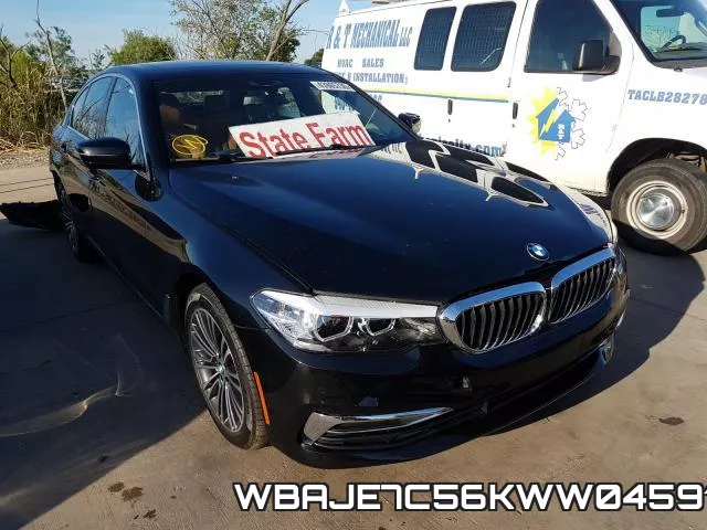 WBAJE7C56KWW04591 2019 BMW 5 Series, 540 XI