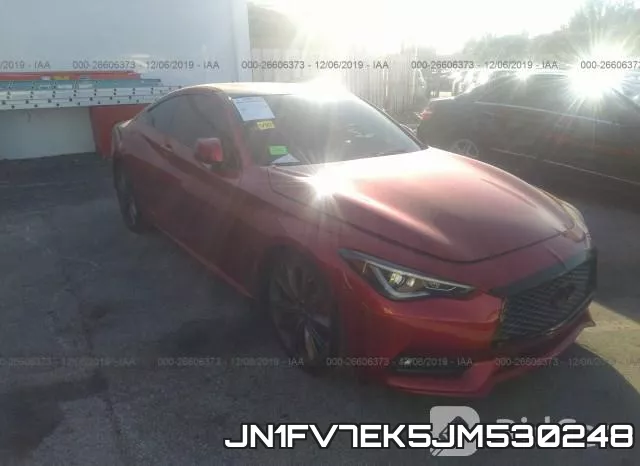 JN1FV7EK5JM530248 2018 Infiniti Q60, Red Sport 400
