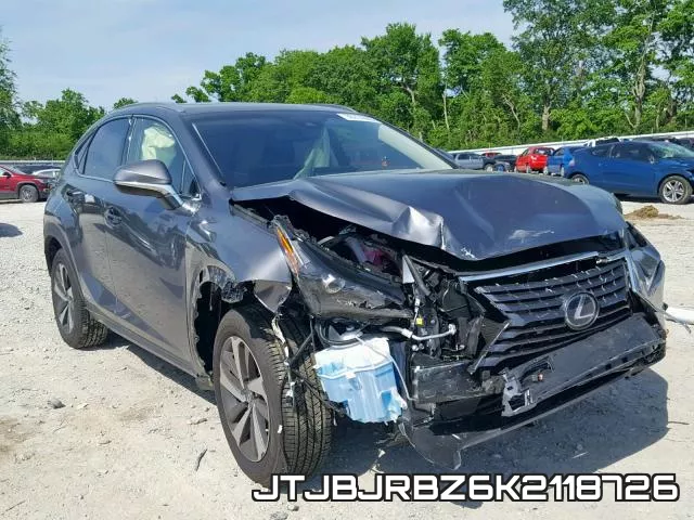 JTJBJRBZ6K2118726 2019 Lexus NX, 300H